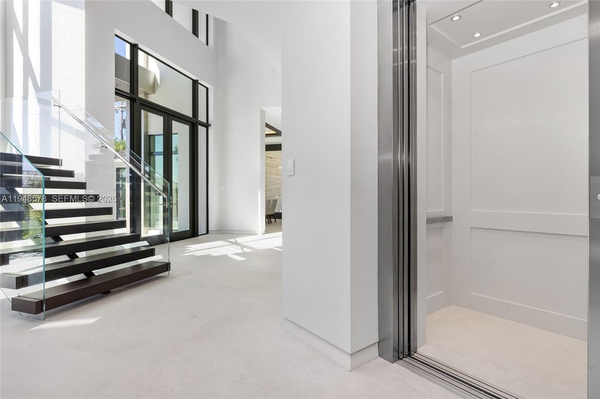 Elevator, Interior, Recessed Lighting