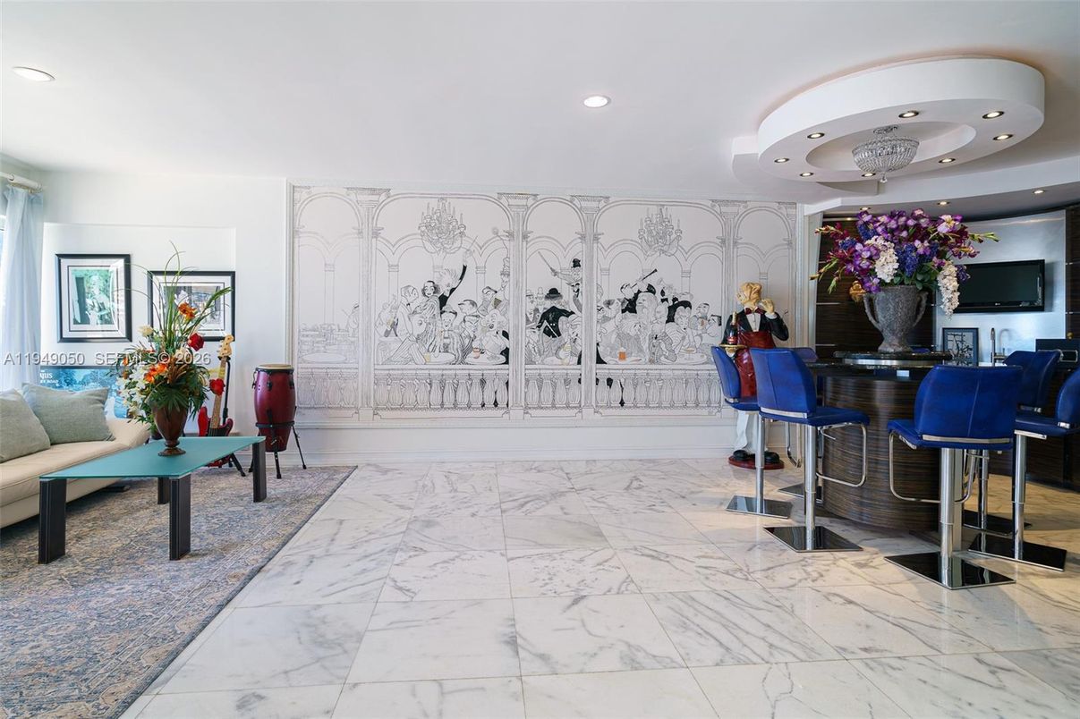 Interior, Marble, Recessed Lighting