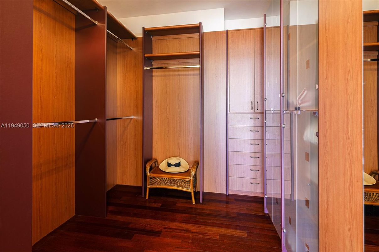 Interior, Walk-in Closets, Wood Texture Flooring