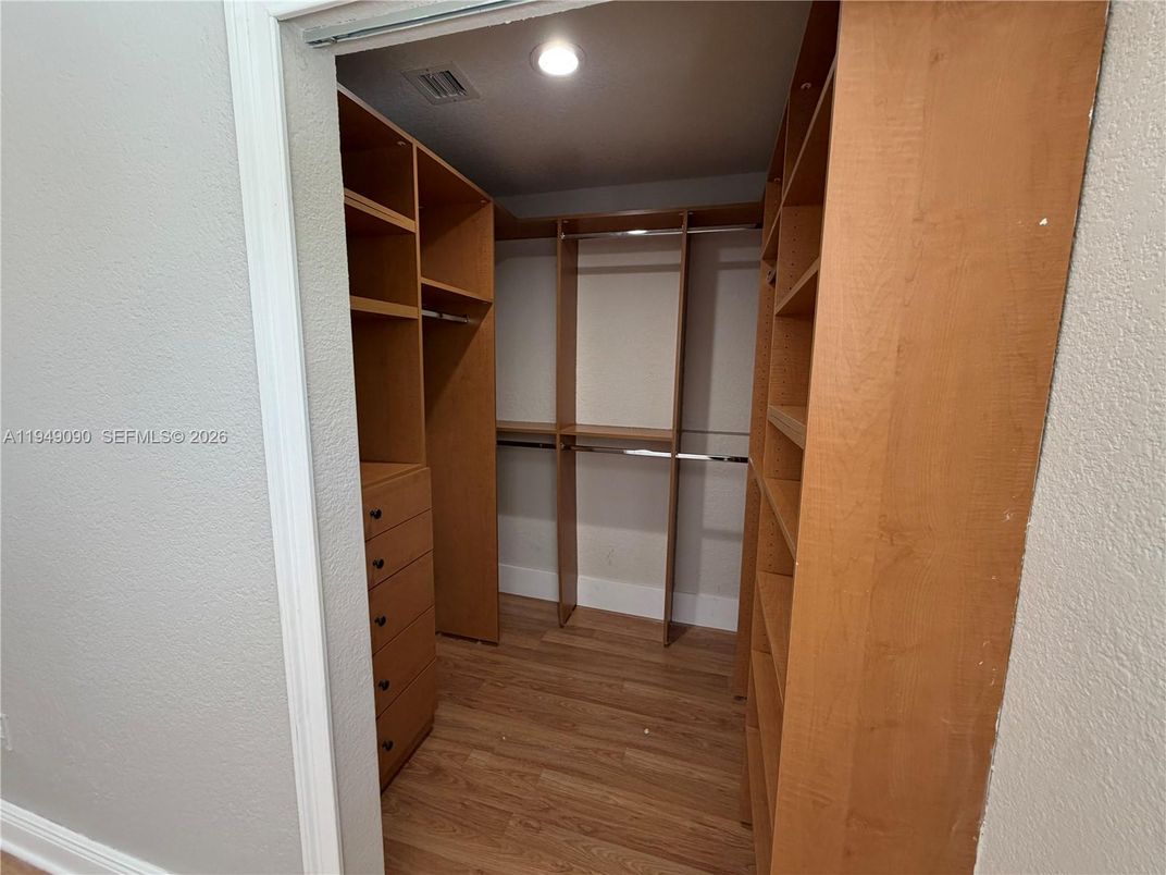 Interior, Recessed Lighting, Walk-in Closets, Wood Texture Flooring