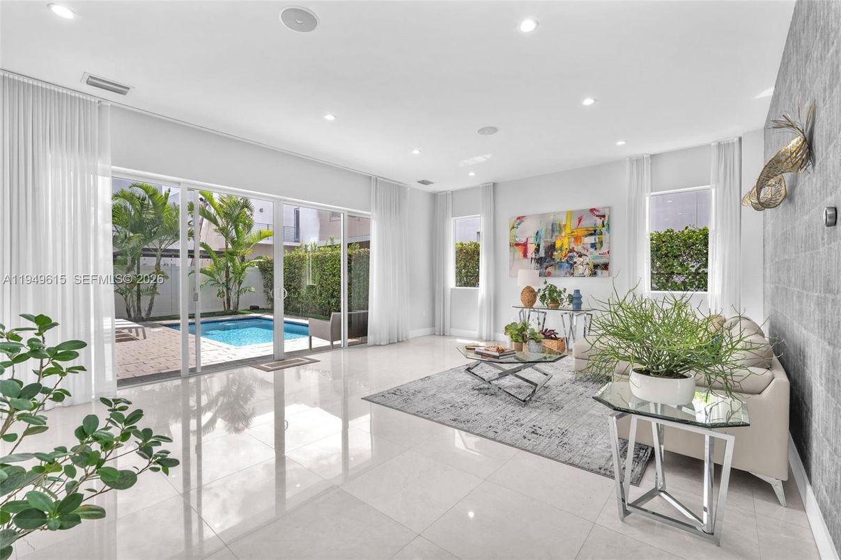 Interior, Living room, Recessed Lighting