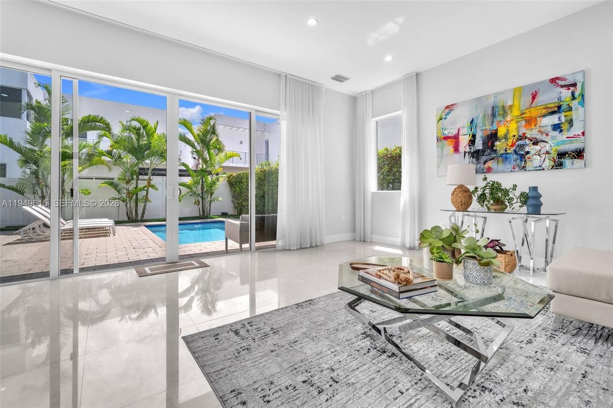 Interior, Living room, Recessed Lighting