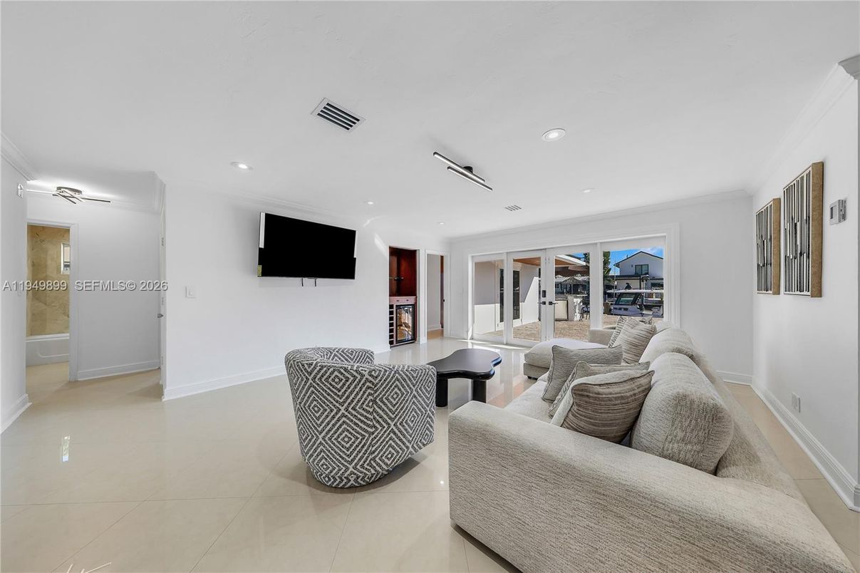 Interior, Living room, Recessed Lighting