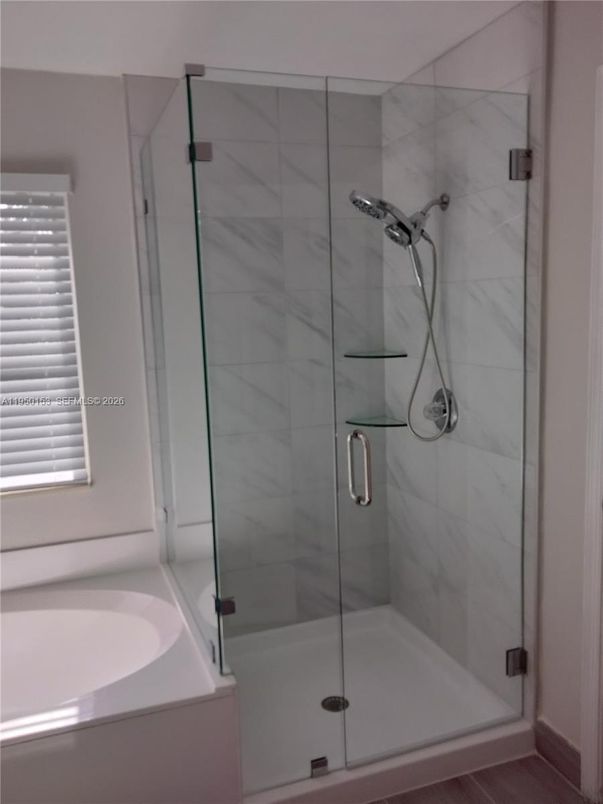 Bathroom, Glass Shower, Interior, Marble Walls