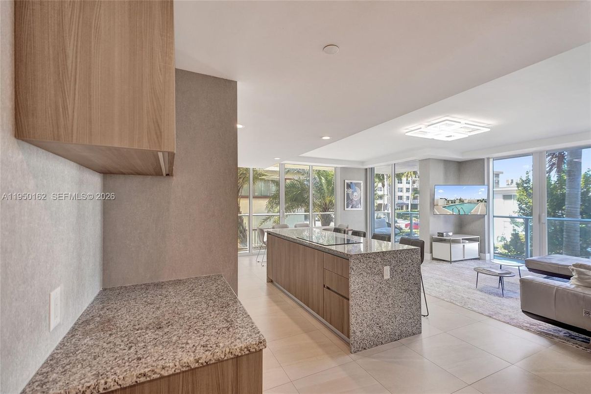 Interior, Kitchen, Living room, Recessed Lighting