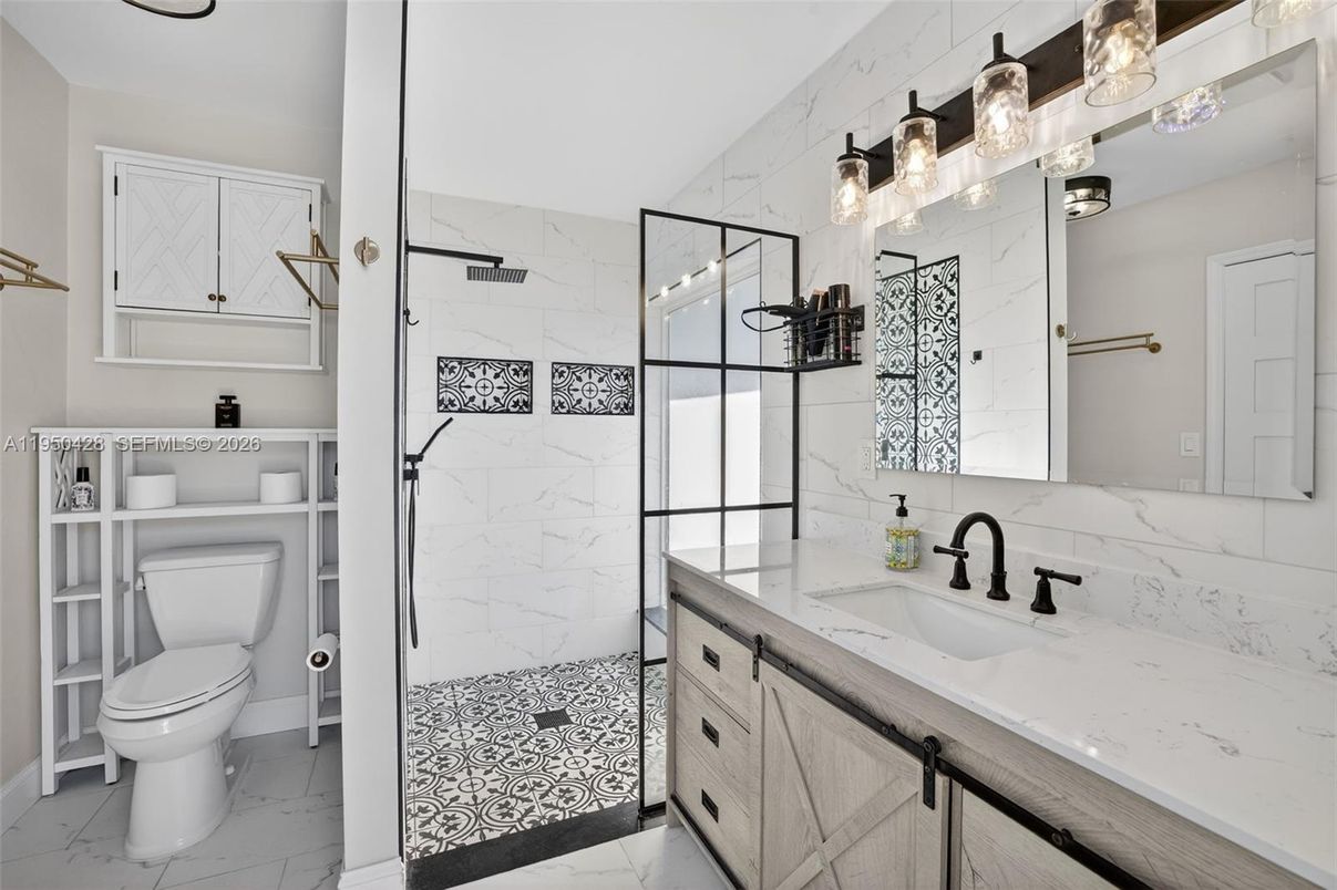 Bathroom, Glass Shower, Interior, Marble, Marble Walls