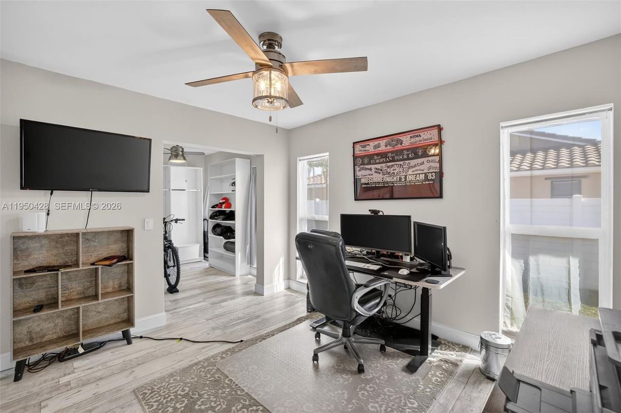 Home Office, Interior, Wood Texture Flooring