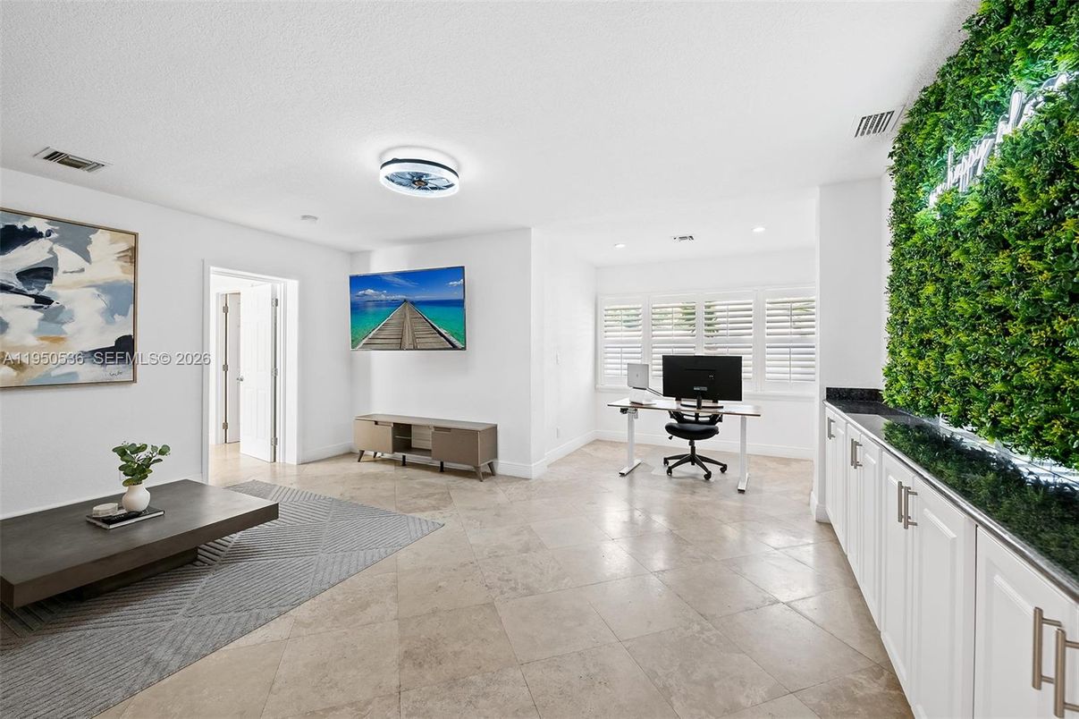 Home Office, Interior, Recessed Lighting