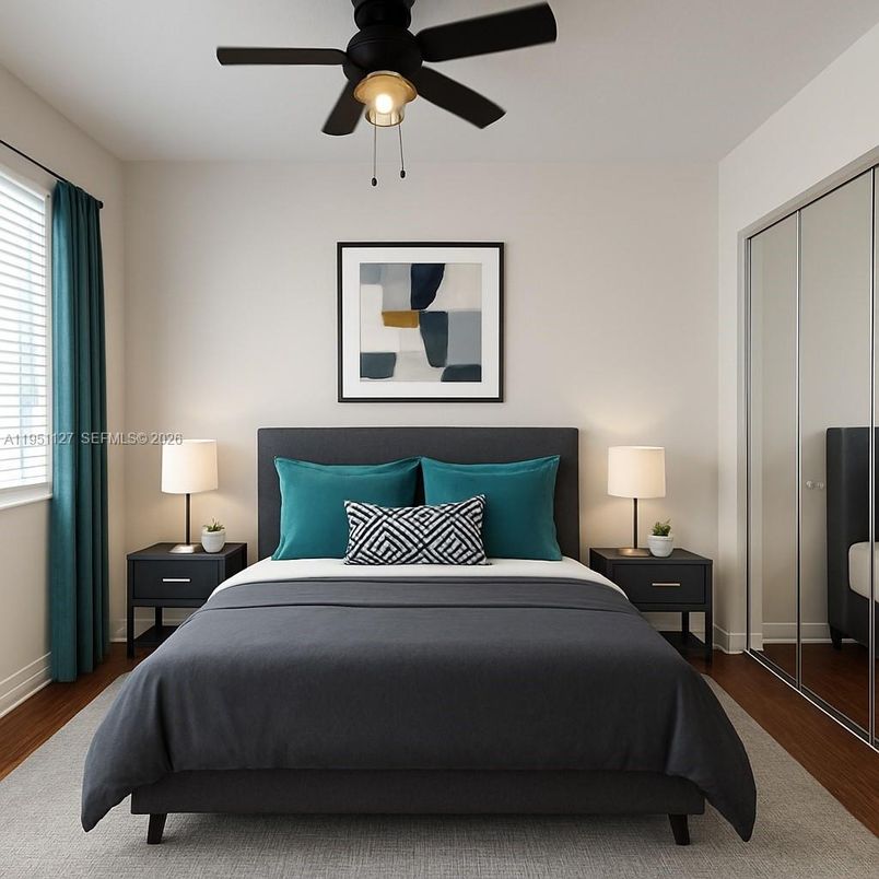 Bedroom, Interior, Wood Texture Flooring