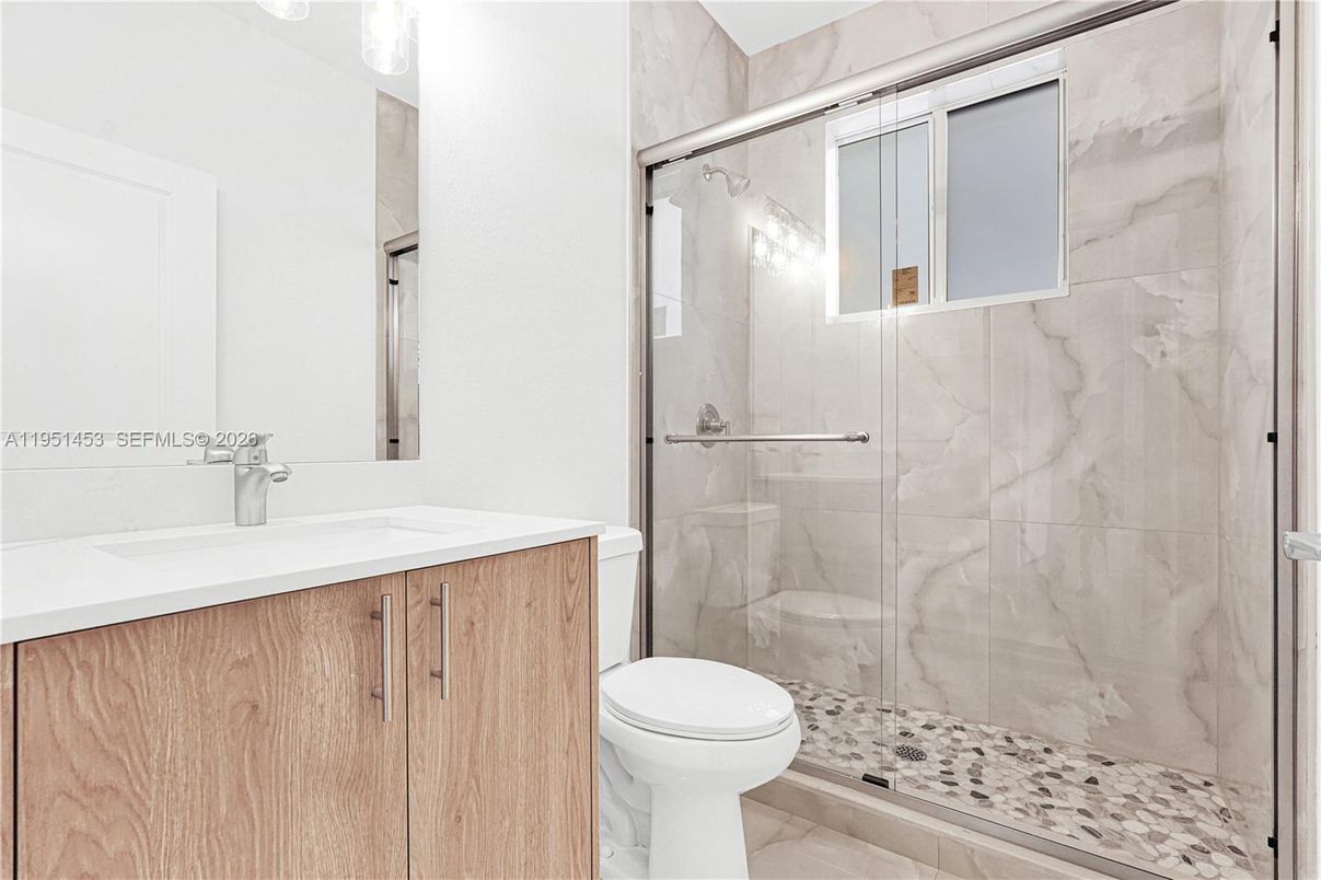 Bathroom, Glass Shower, Interior, Marble Walls