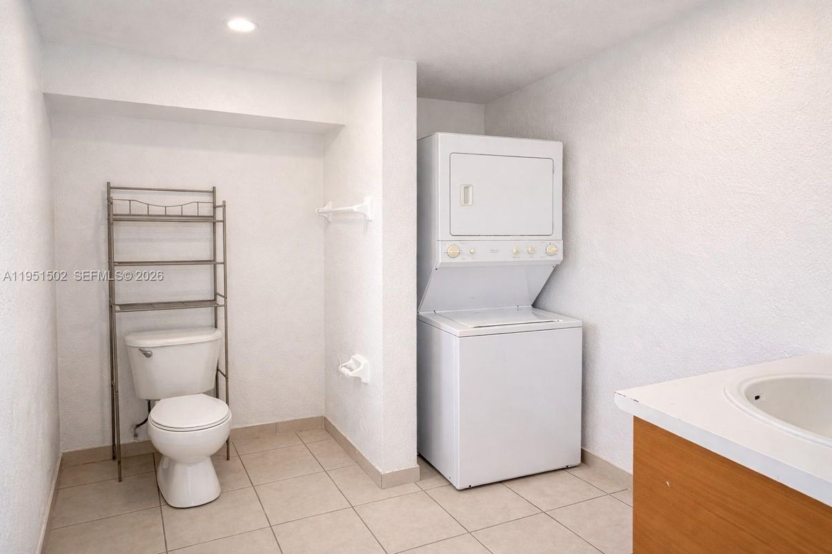 Bathroom, Interior, Recessed Lighting, Utility Closets, Washer