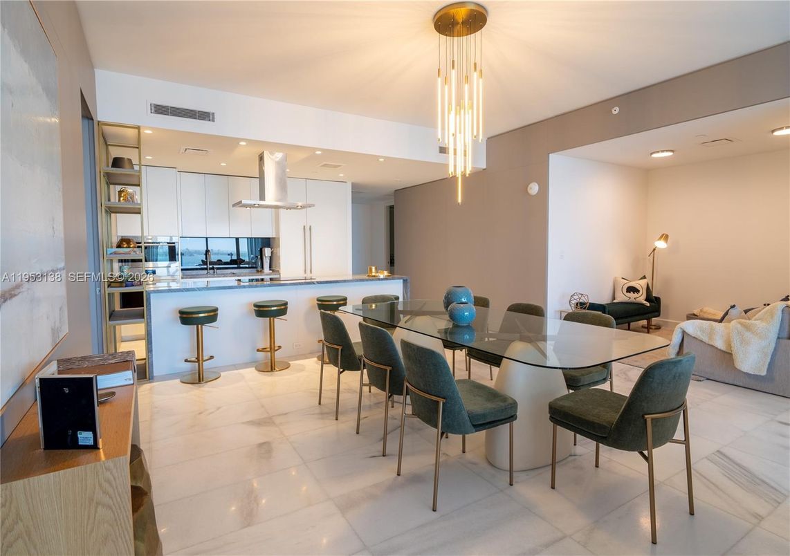 Dining room, Interior, Kitchen, Pendant Lights, Recessed Lighting