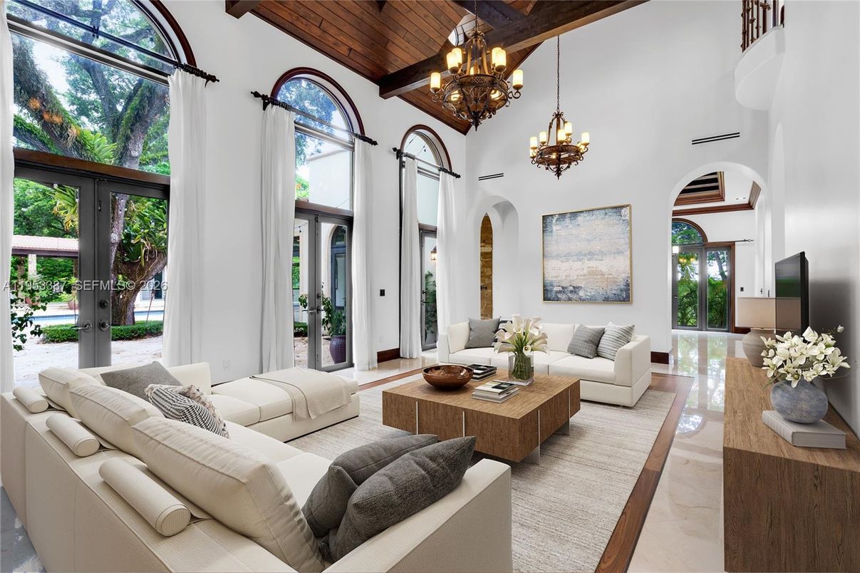 Chandelier, Interior, Living room, Wooden Beams, Wooden Ceilings