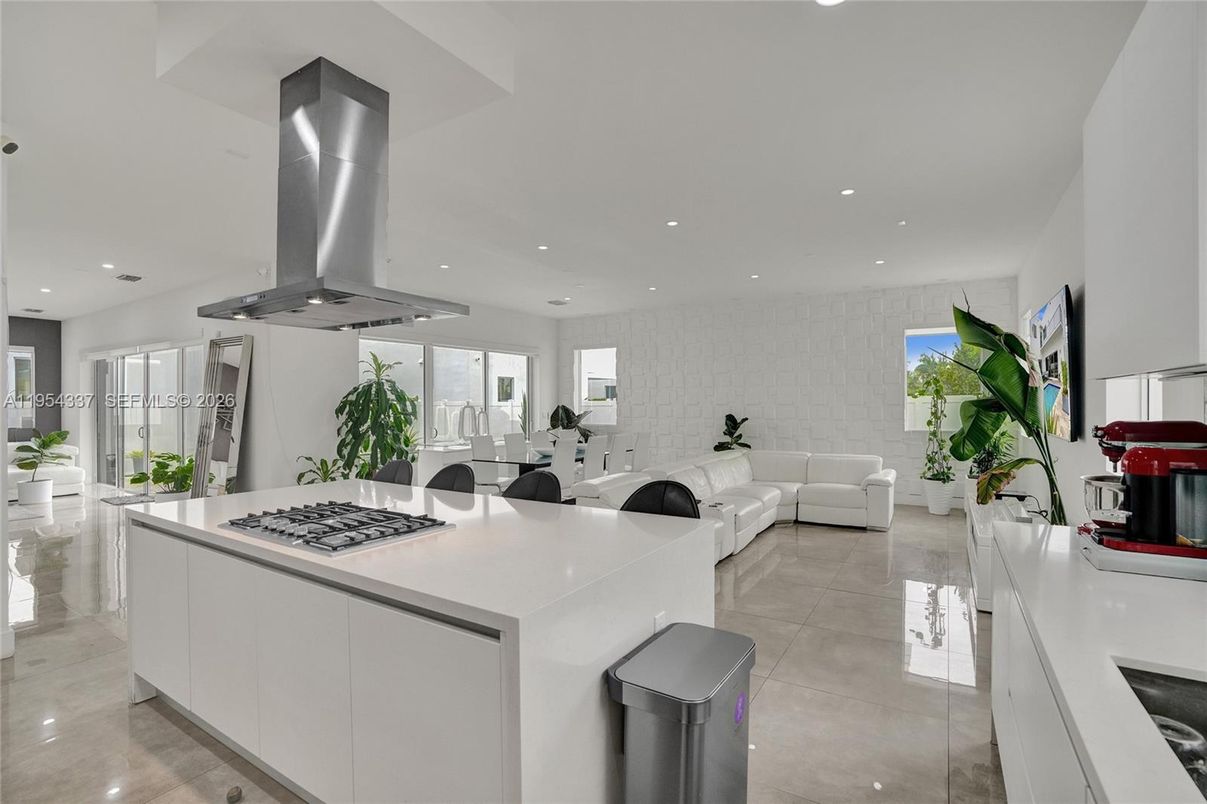 Interior, Kitchen, Living room, Recessed Lighting