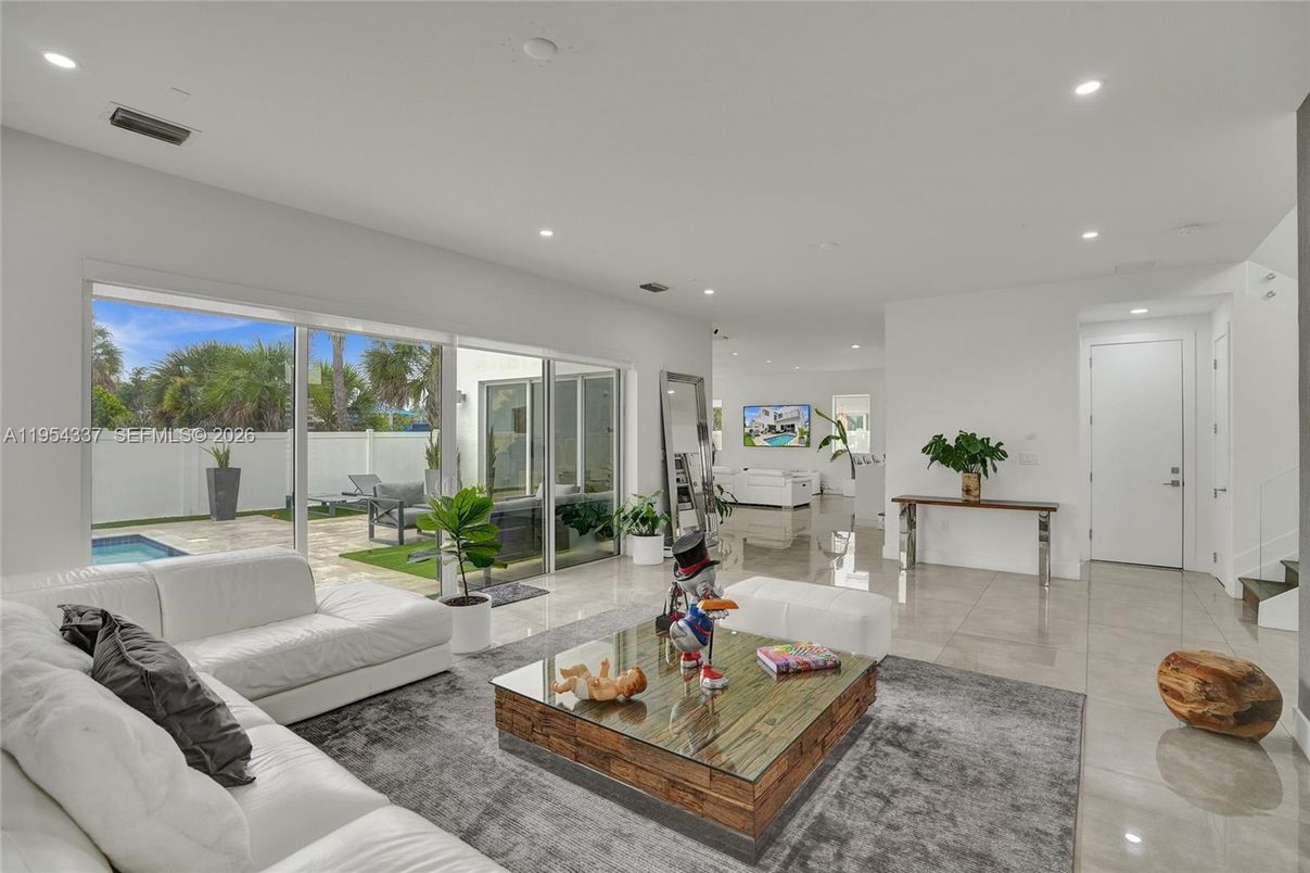 Interior, Living room, Recessed Lighting