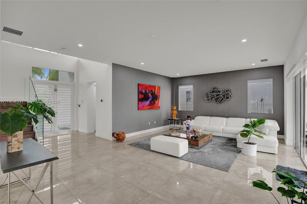 Interior, Living room, Recessed Lighting