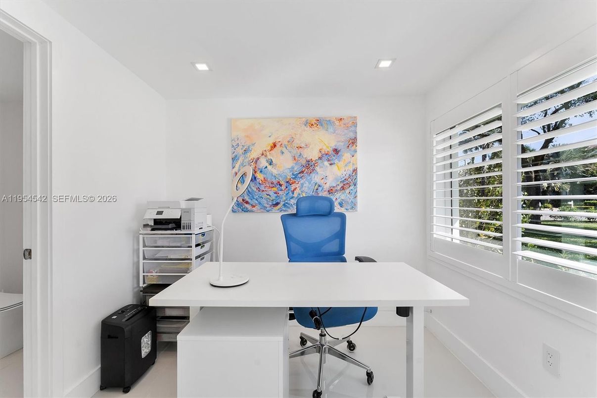 Home Office, Interior, Recessed Lighting