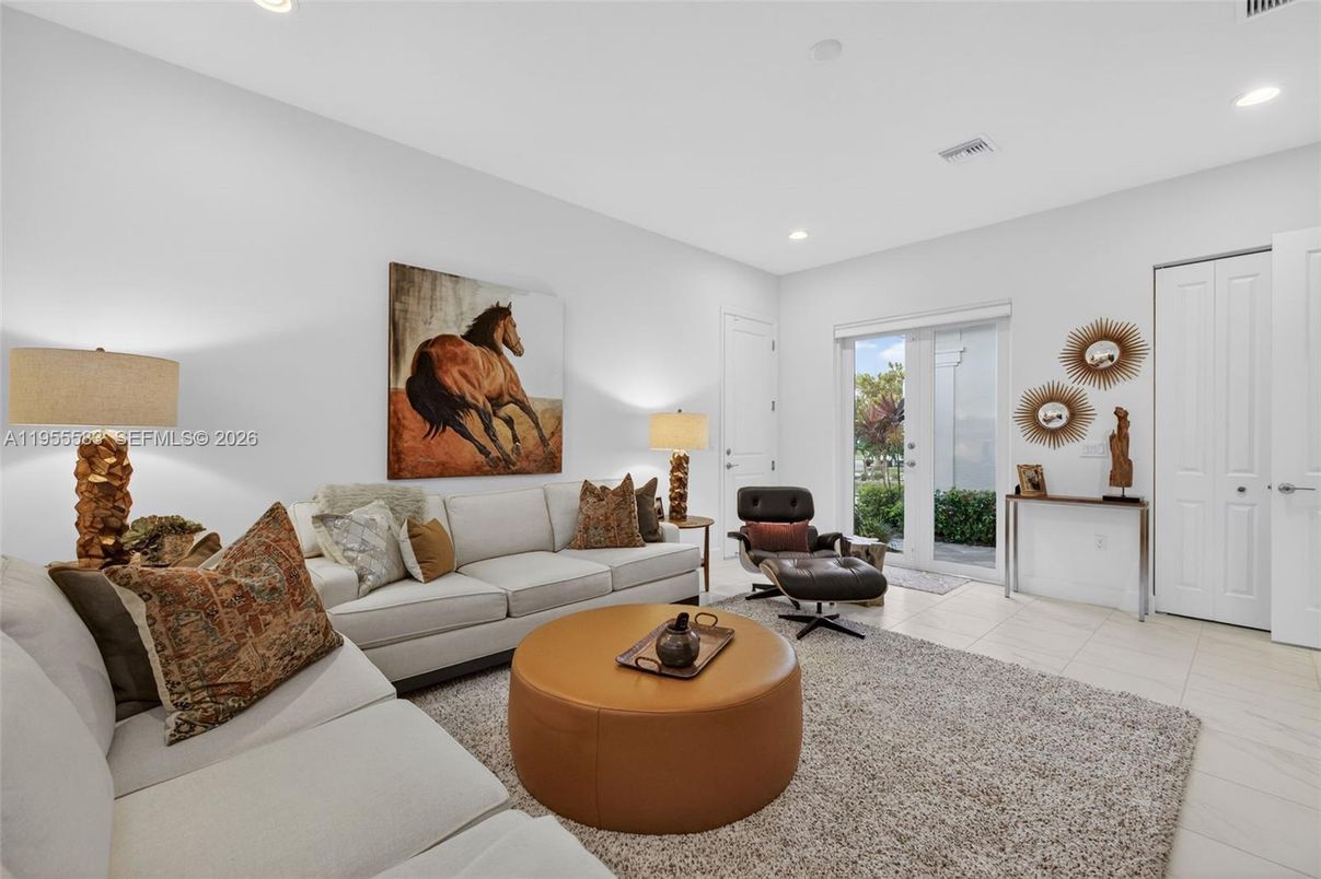 Interior, Living room, Recessed Lighting