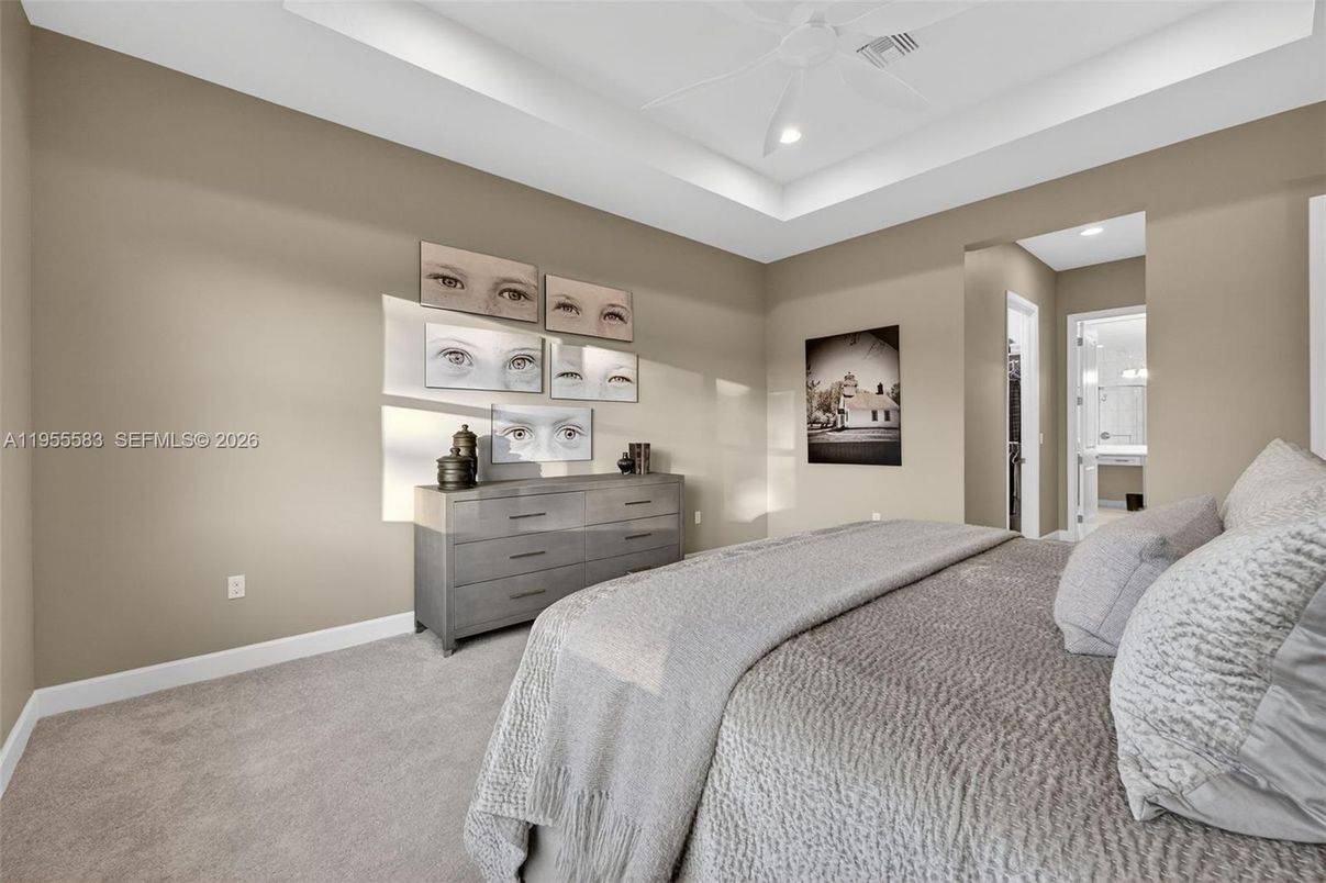 Bedroom, Interior, Recessed Lighting