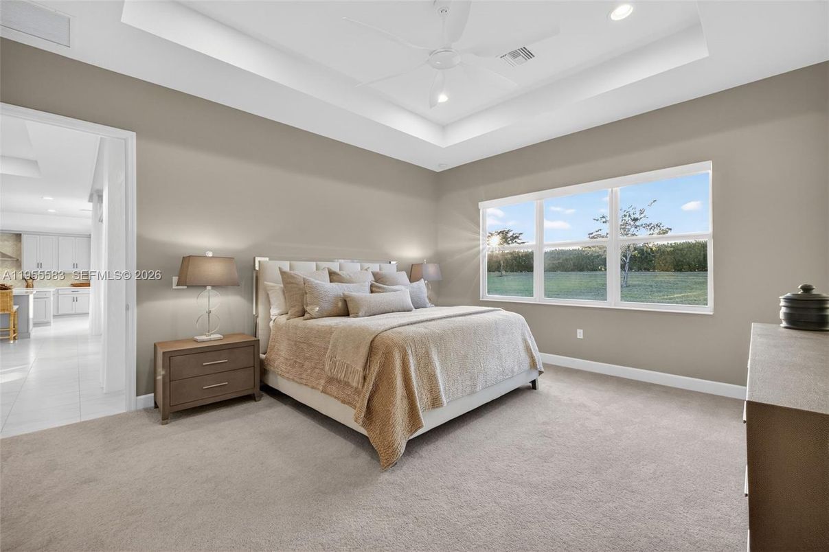 Bedroom, Interior, Recessed Lighting