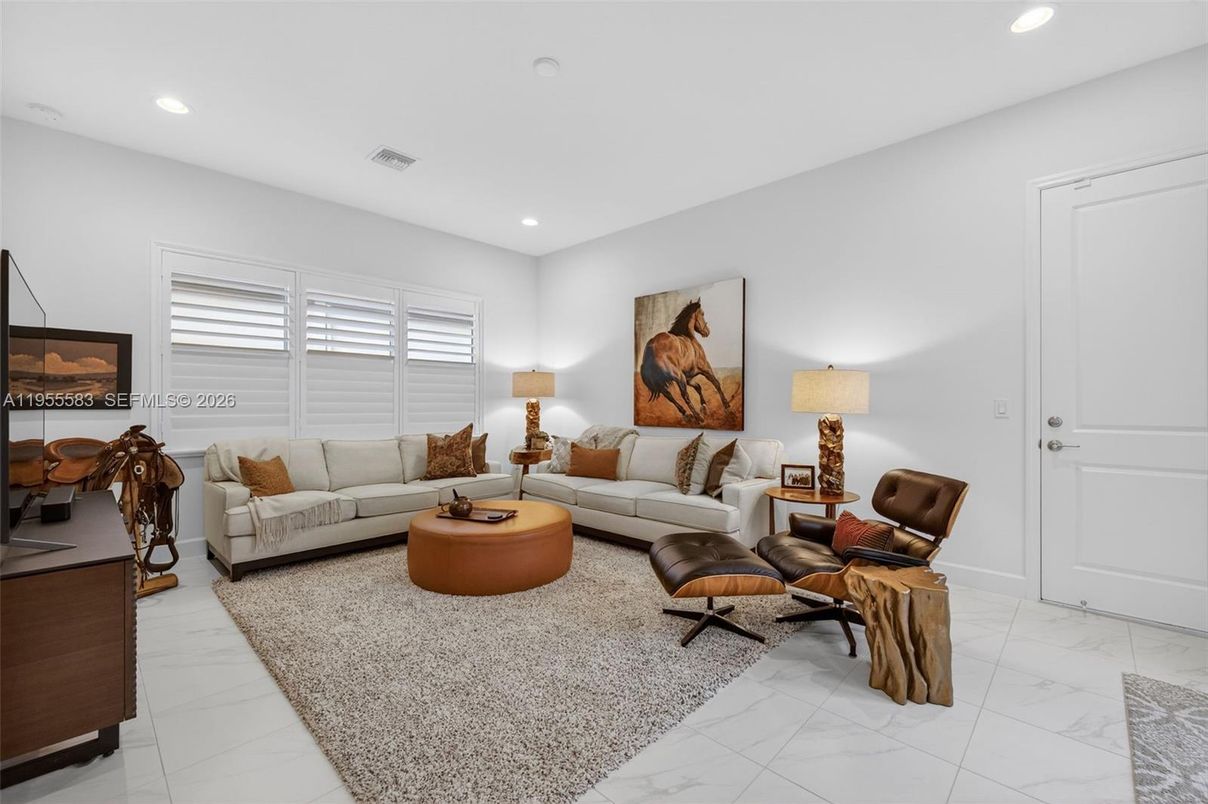 Interior, Living room, Marble, Recessed Lighting