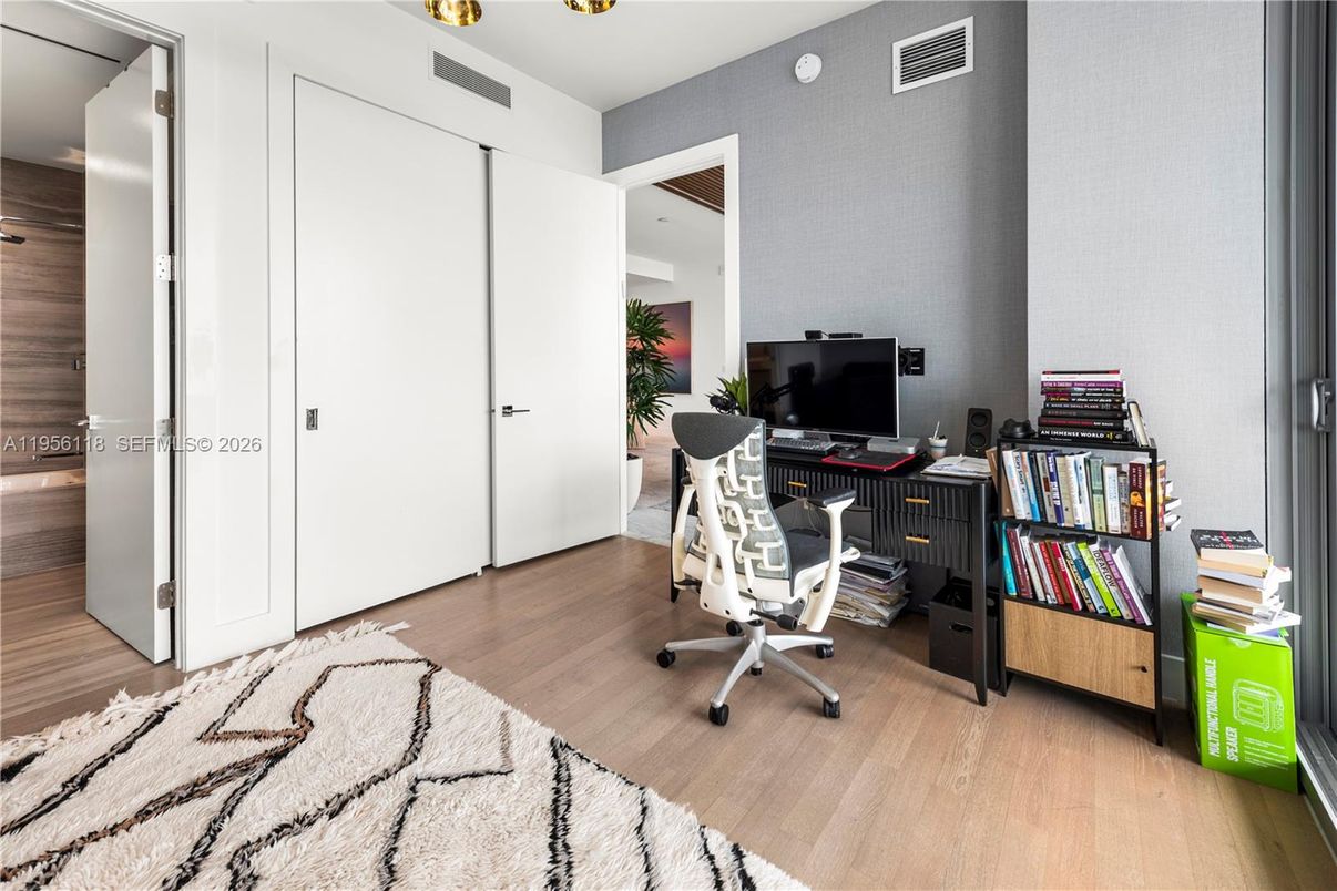 Home Office, Interior, Wood Texture Flooring