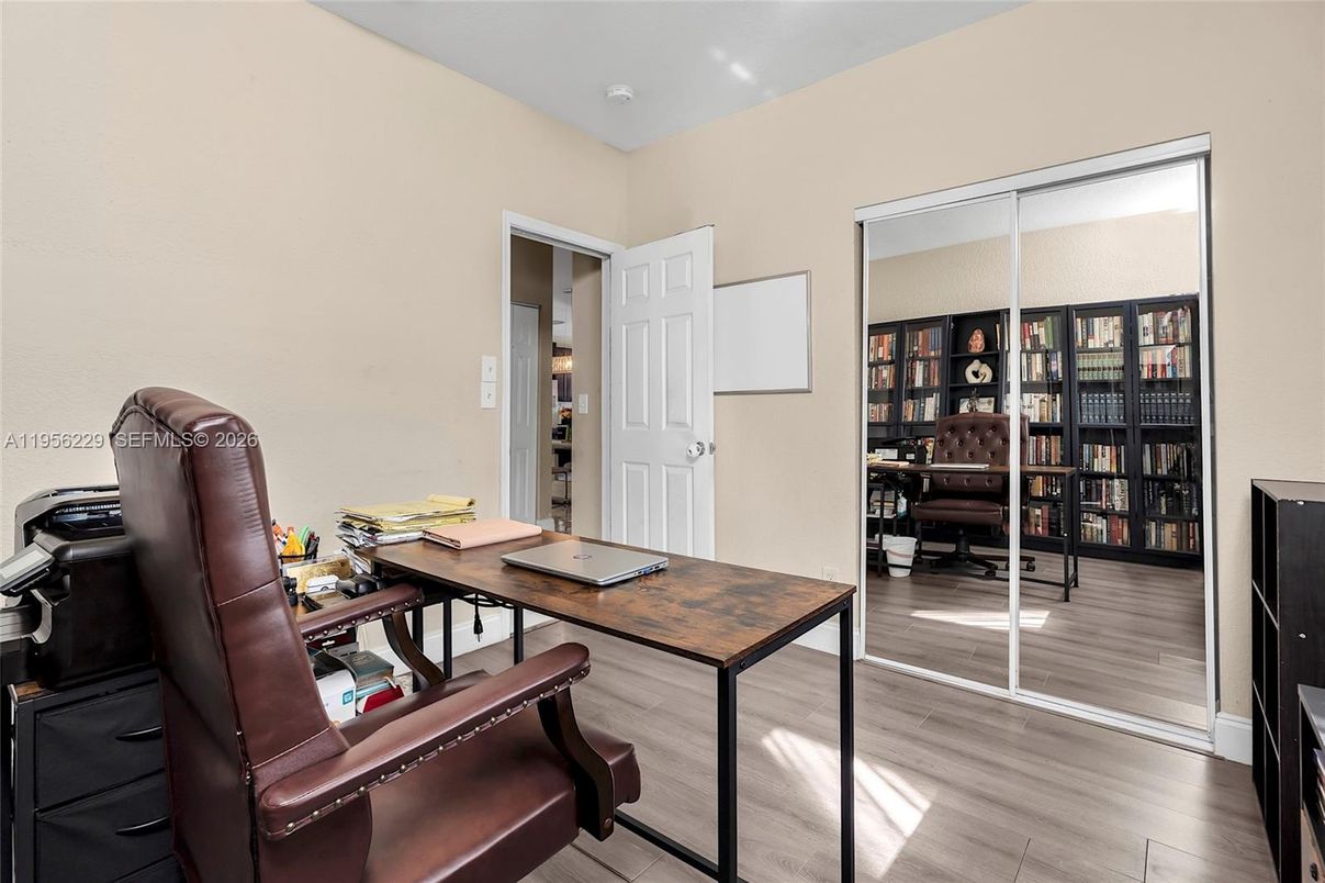 Home Office, Interior, Wood Texture Flooring