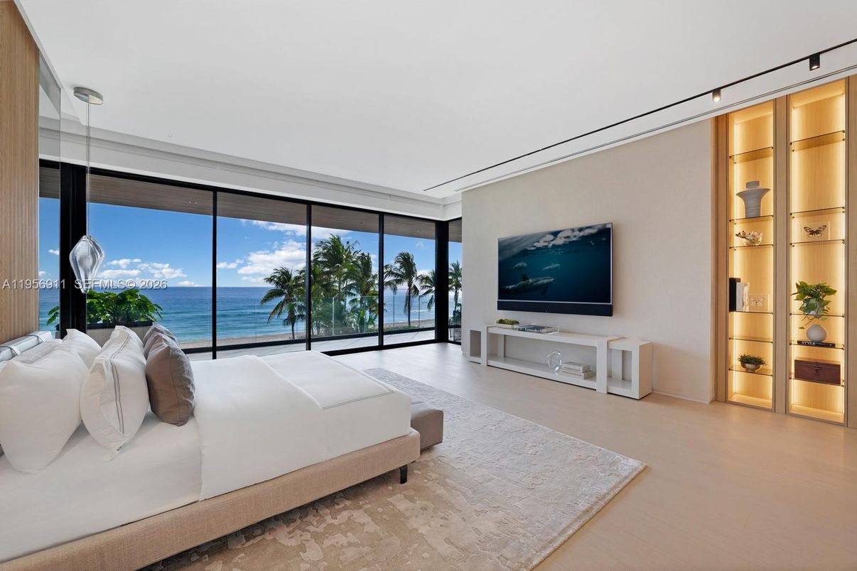 Bedroom, Interior, Water, Wood Texture Flooring