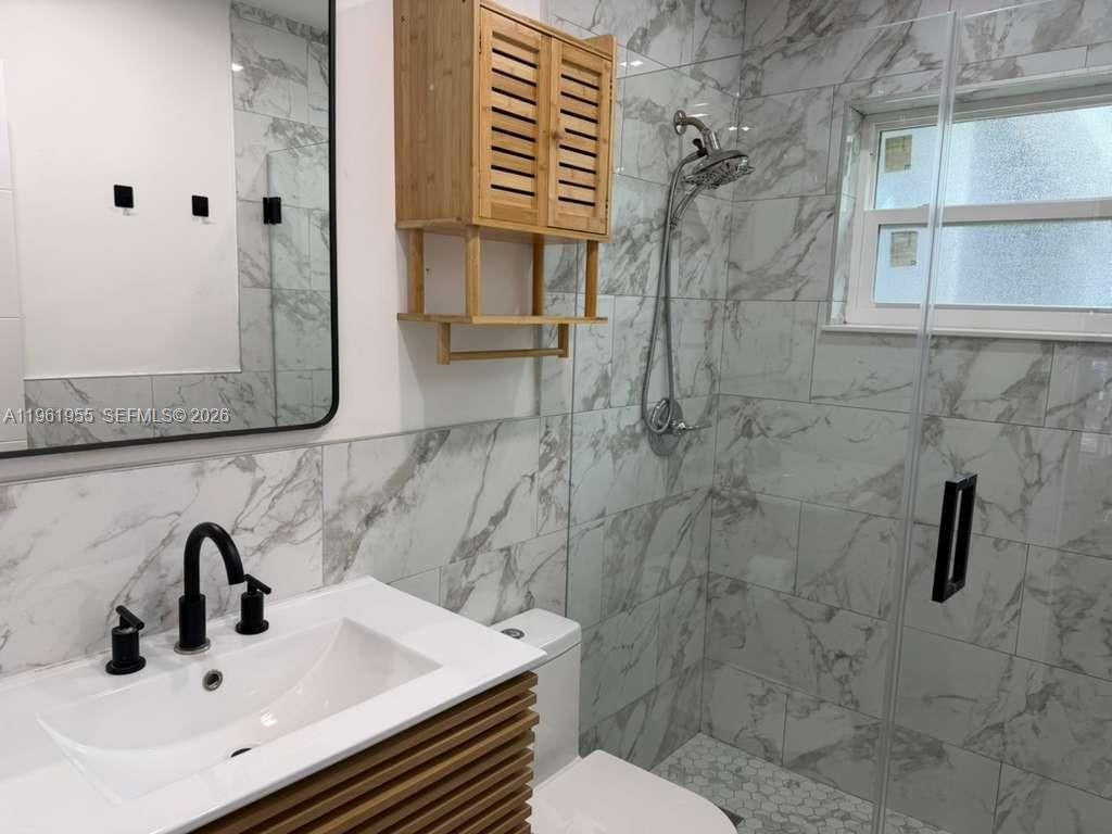 Bathroom, Glass Shower, Interior, Marble Walls