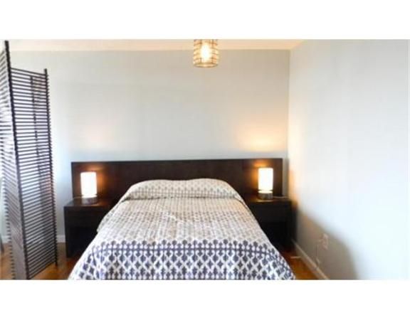 Bedroom, Interior, Pendant Lights, Wood Texture Flooring