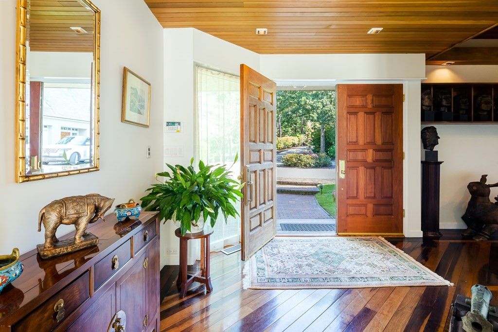 Interior, Recessed Lighting, Wooden Ceilings, Wood Texture Flooring