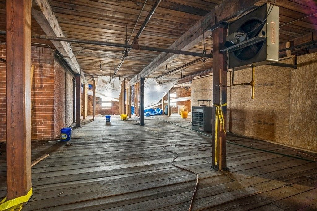 Interior, Stone Walls, Wood Texture Flooring