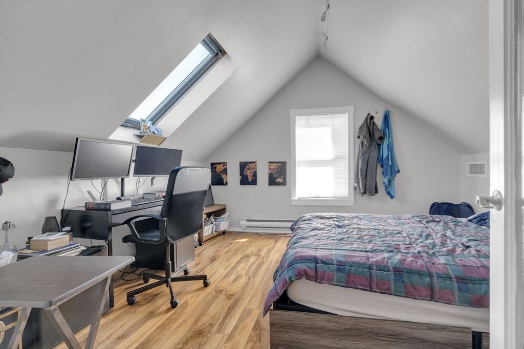 Bedroom, Home Office, Interior, Wood Texture Flooring