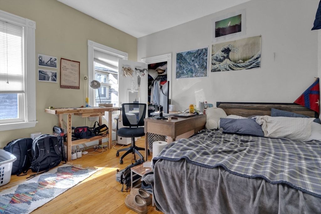 Bedroom, Home Office, Interior, Wood Texture Flooring