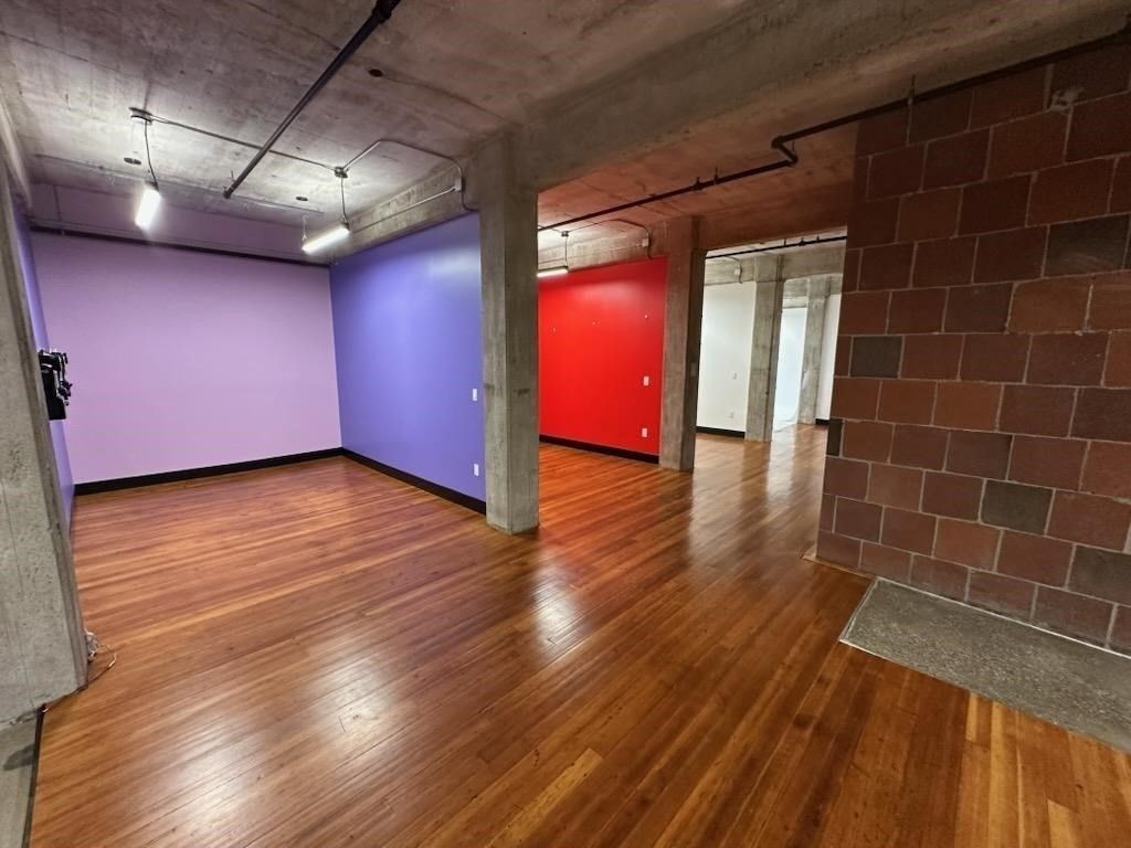 Empty room, Interior, Stone Walls, Wood Texture Flooring