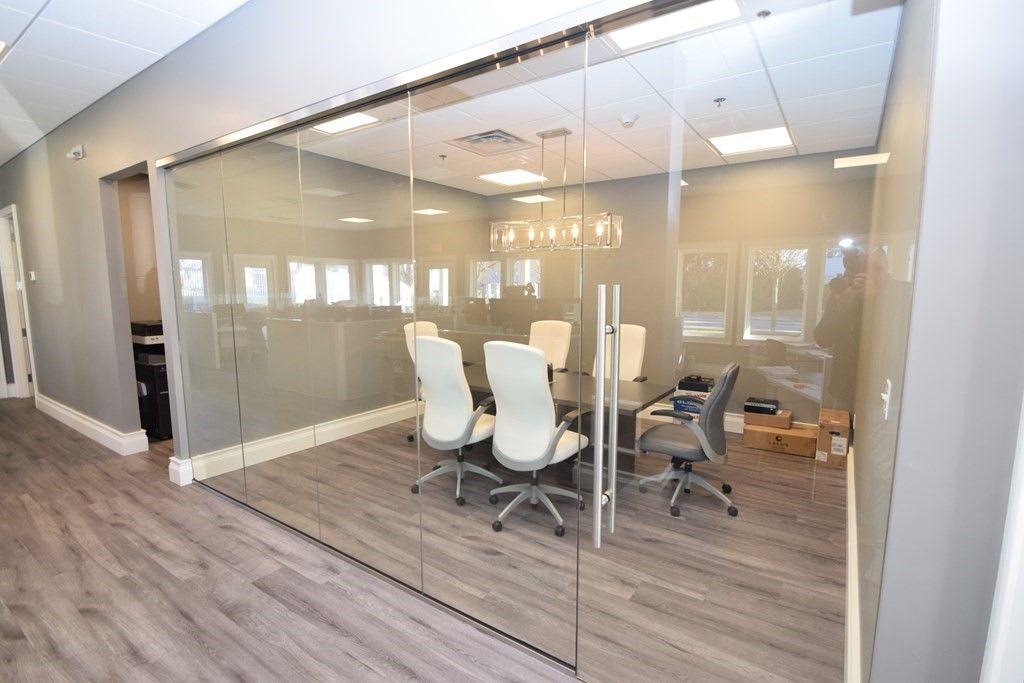 Home Office, Interior, Pendant Lights, Wood Texture Flooring