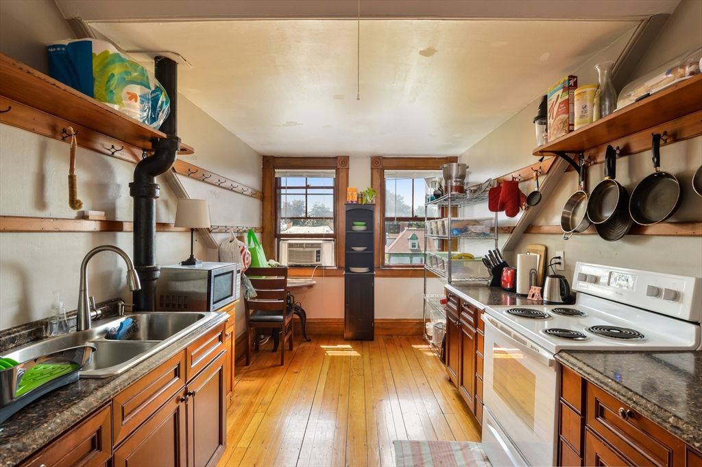Interior, Kitchen, Wood Texture Flooring