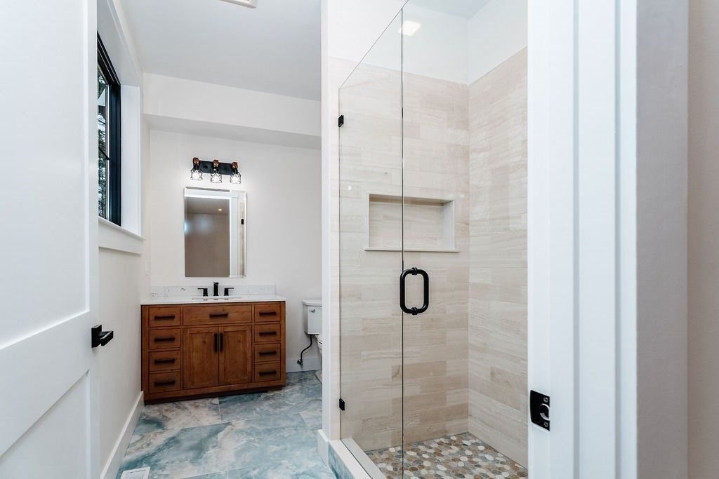 Bathroom, Glass Shower, Interior