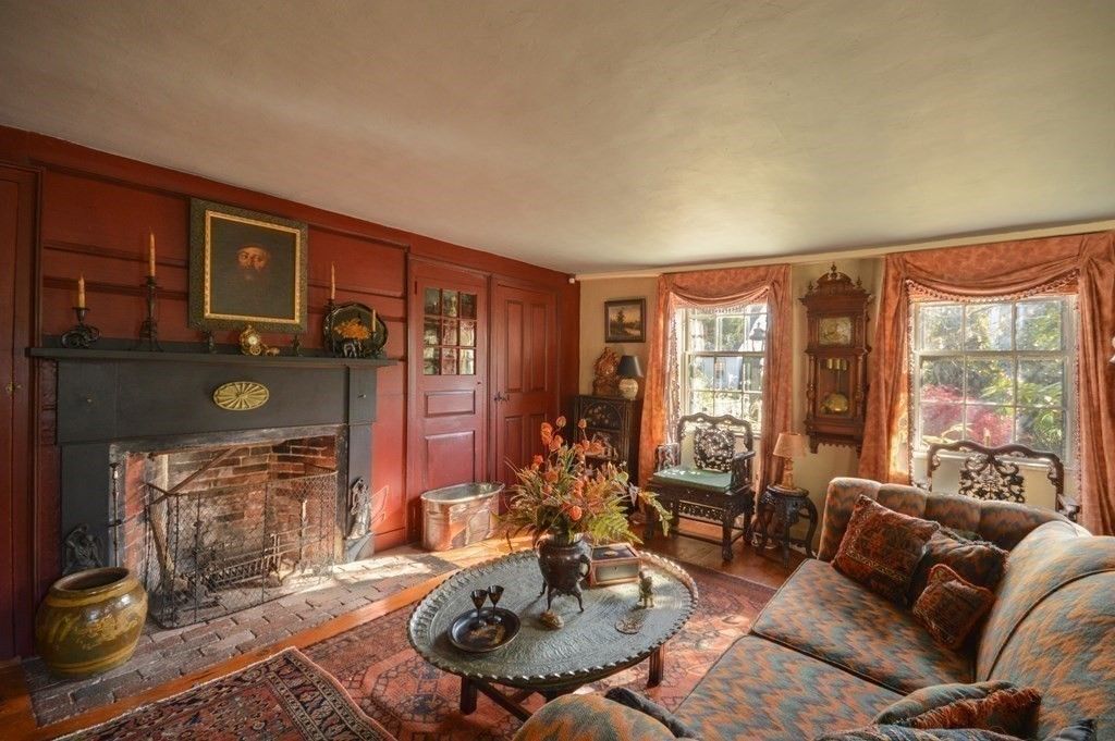 Fireplace, Interior, Living room, Wood Texture Flooring