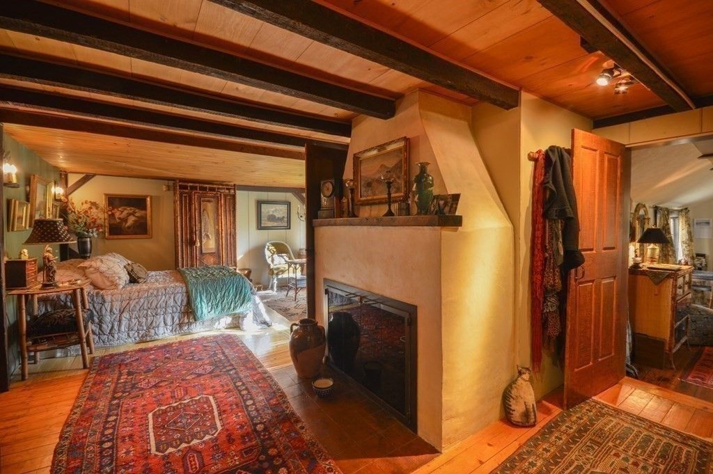 Fireplace, Interior, Wooden Beams, Wooden Ceilings, Wood Texture Flooring