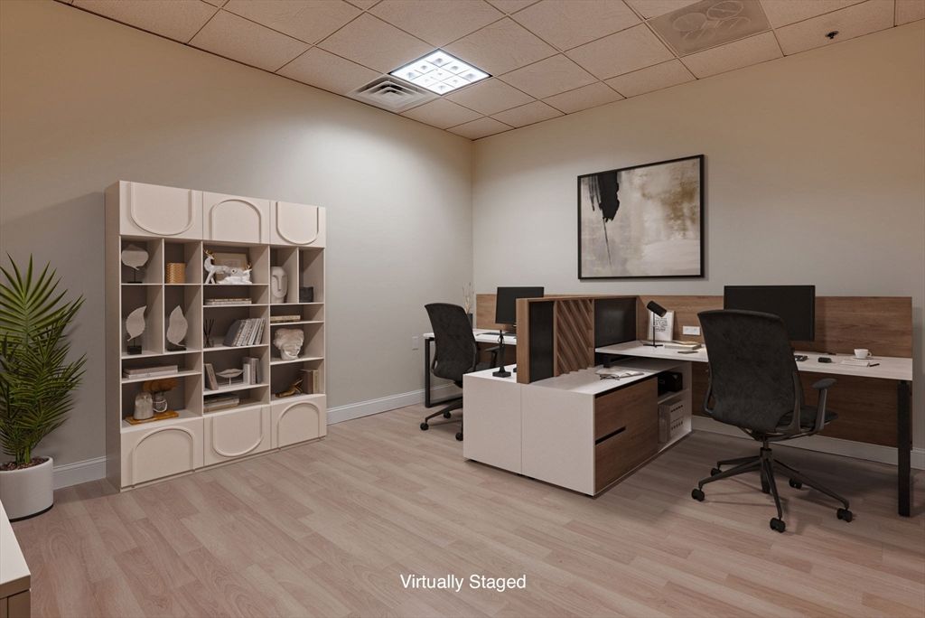 Home Office, Interior, Wood Texture Flooring