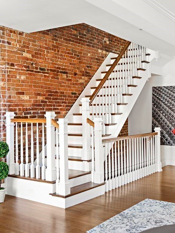 Interior, Stone Walls, Wood Texture Flooring