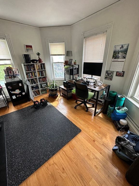 Home Office, Interior, Wood Texture Flooring