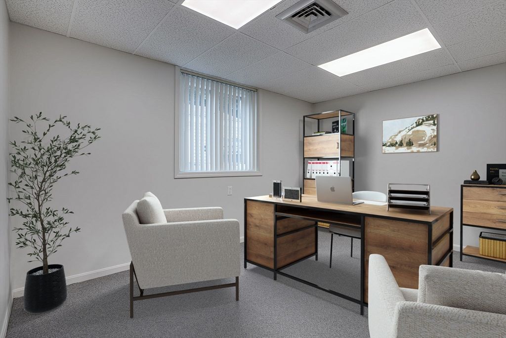 Home Office, Interior, Recessed Lighting