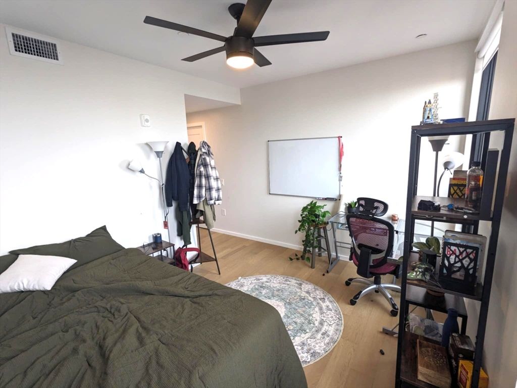 Bedroom, Home Office, Interior, Wood Texture Flooring