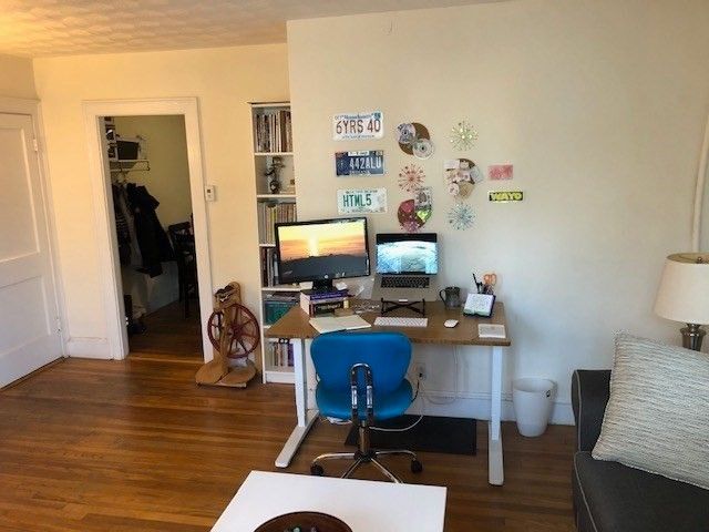 Home Office, Interior, Wood Texture Flooring