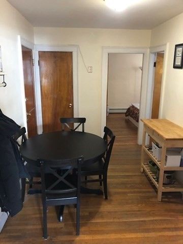Dining room, Interior, Wood Texture Flooring