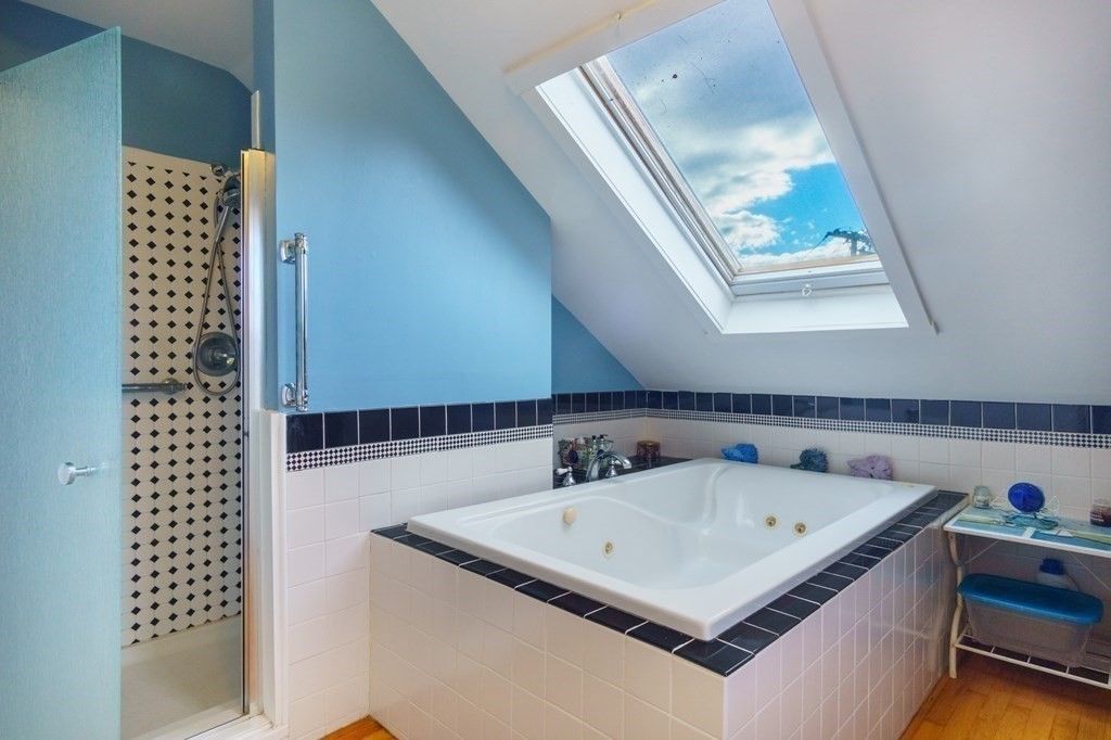 Bathroom, Interior, Wood Texture Flooring