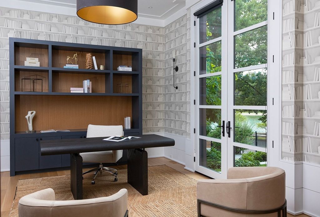 Home Office, Interior, Stone Walls