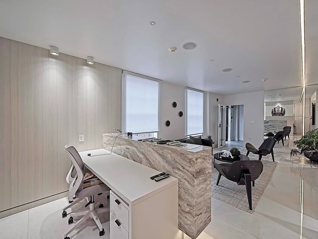 Home Office, Interior, Recessed Lighting